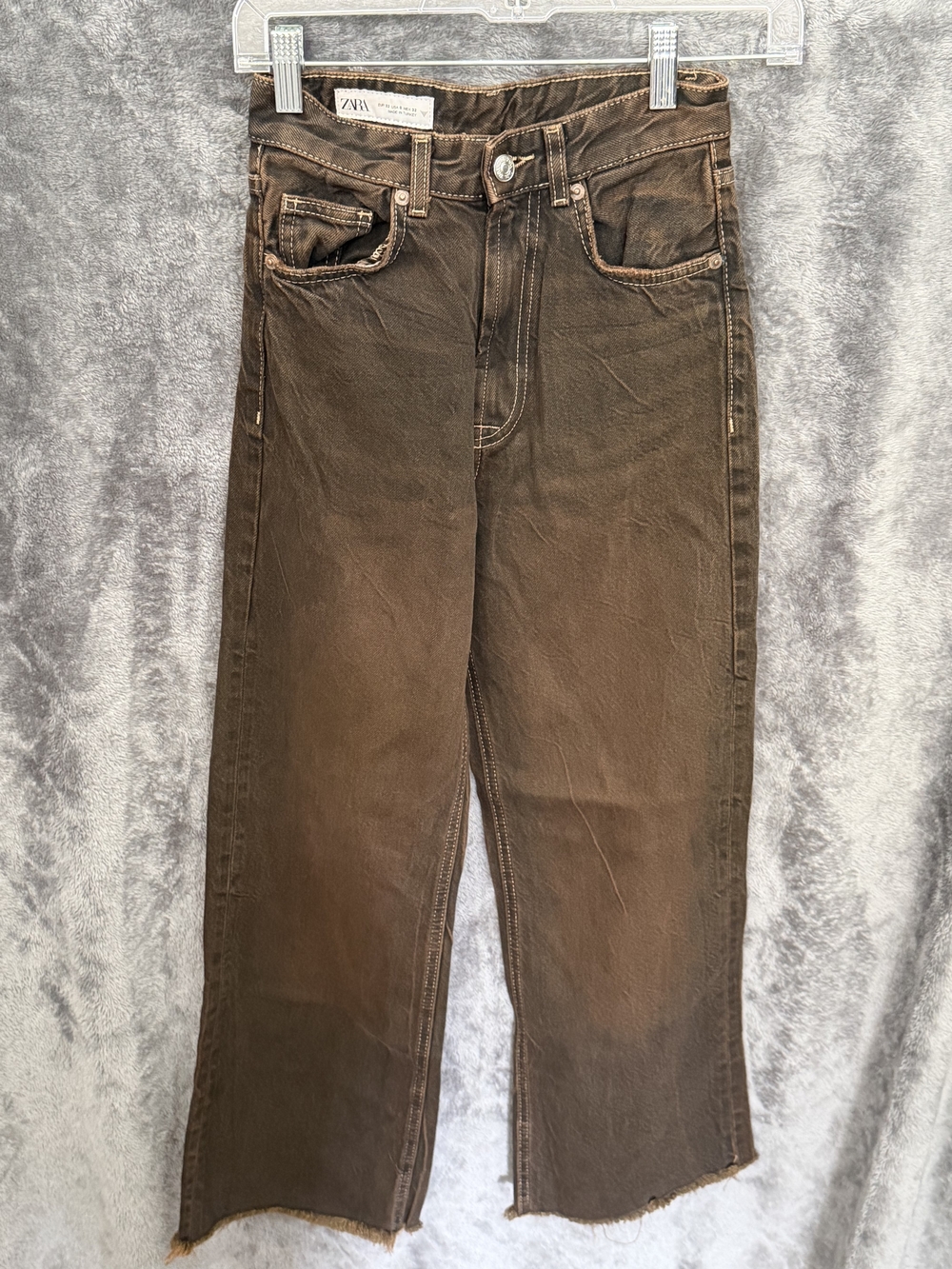 ZARA Men’s Dark Brown Straight Jeans